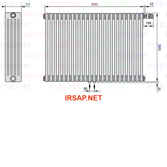 Радиатор IRSAP Tesi 52000/23 T52 CL 01